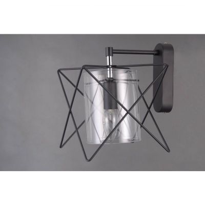 Бра Linvel LB 9215/1 Модесто Черный/хром E14 40W