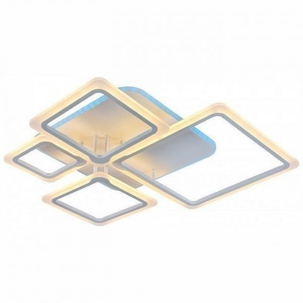 Потолочный светодиодный светильник 8050/4 WHT 106W+14W RGB белый Profit Light