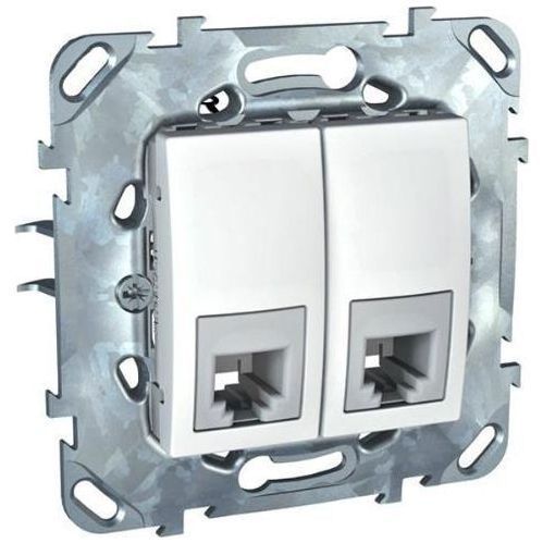 Розетка ТЛФ 2-ая SE Unica Бел 4 контакта MGU5.9090.18ZD