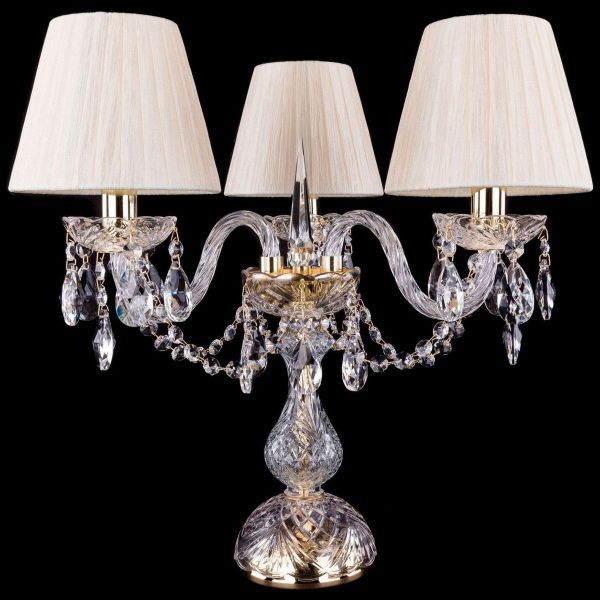 Настольная лампа Bohemia Ivele Crystal 1406L/3/141-39/G/SH33-160