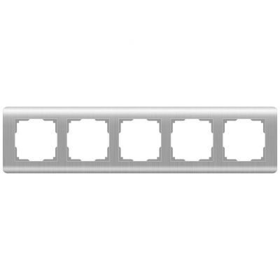 Рамка на 5 постов Werkel W0052106 серебро (WL12-Frame-05)