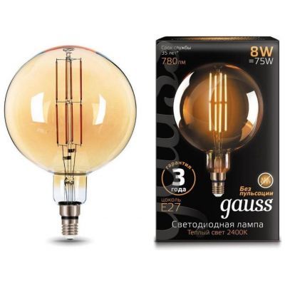 Лампа светодиодная филаментная Gauss 153802008 Loft