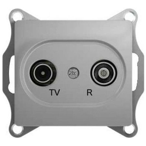 Розетка оконечная SE Glossa Алюминий TV-R 1DB GSL000394