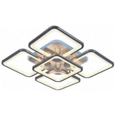 Потолочный светодиодный светильник 8057/4+1 NKL 170W+10W RGB никель Profit Light