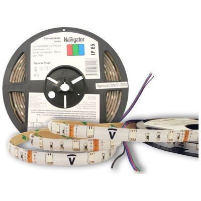 Светодиодная лента Navigator 71 428 NLS-5050RGB30-7.2-IP65-12V R5