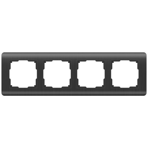 Рамка из пластика на 4 поста Werkel W0042104 графит (WL12-Frame-04)