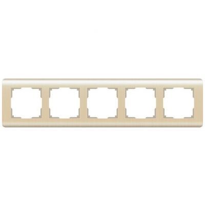 Рамка на 5 постов Werkel W0052111 шампань (WL12-Frame-05)