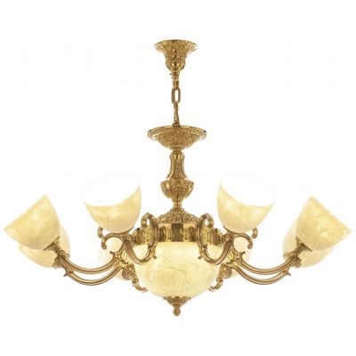 Люстра бронзовая 72213P/8/210 G P1 U Rose Bohemia Ivele Crystal