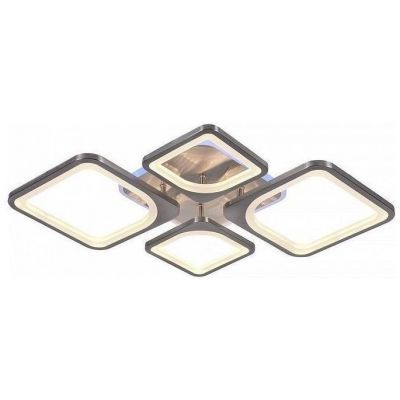 Потолочный светодиодный светильник 8057/2+2 NKL 112W+8W RGB никель Profit Light