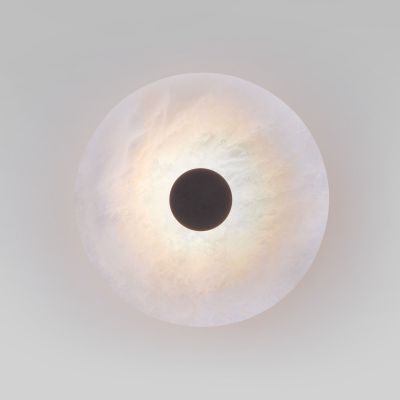 Светодиодный настенный светильник с мраморным рассеивателем Eurosvet 40340 LED черный