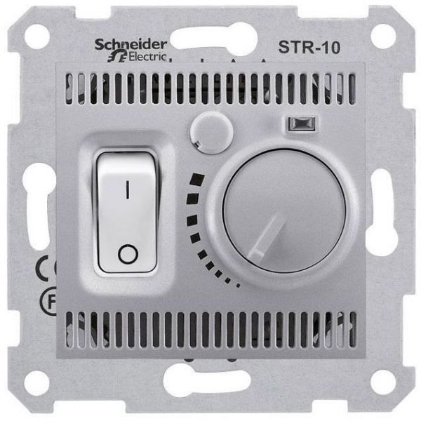 Термостат комнатный Schneider Electric Sedna Алюминий 10А