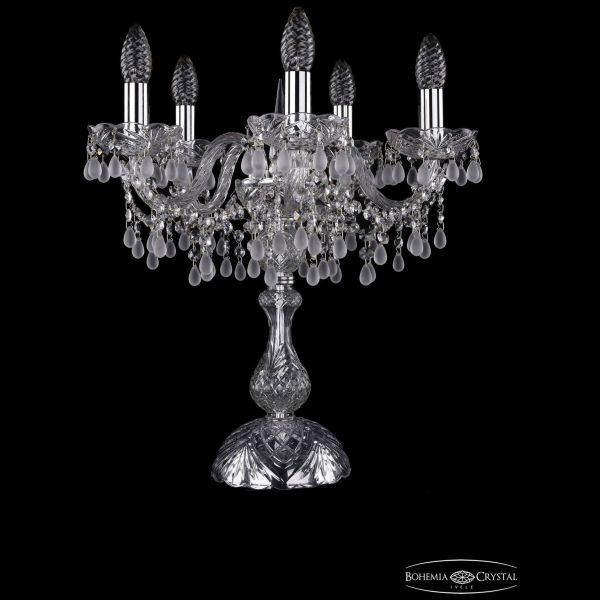 Настольная лампа Bohemia Ivele Crystal 1410L/5/141-47/Ni/V0300