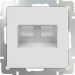 Розетка двойная Ethernet Werkel W1181101 белый (WL01-RJ45+RJ45)