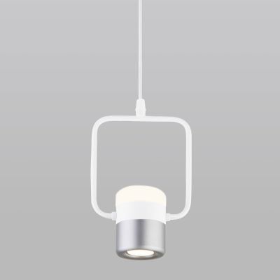 Подвесной светильник Eurosvet 50165/1 LED белый/серебро Oskar