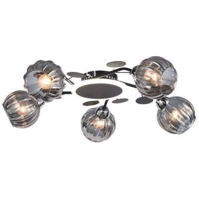 Потолочная люстра ЭкономСвет 12230/5BK+CR GR LED