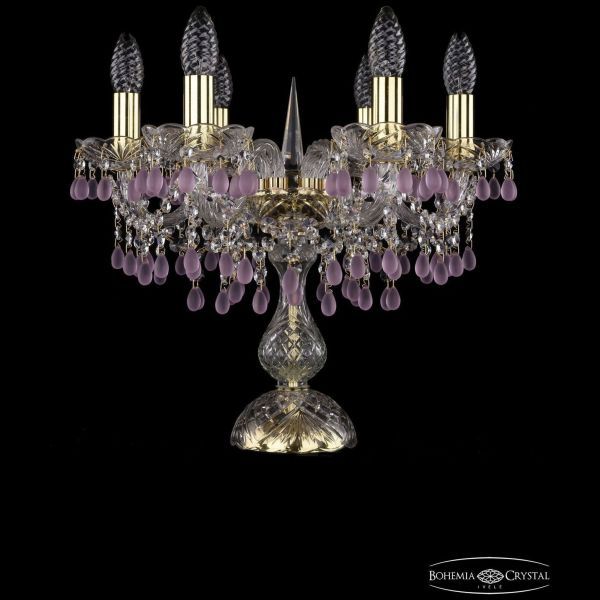 Настольная лампа Bohemia Ivele Crystal 1410L/6/141-39/G/V7010