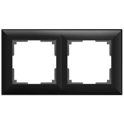 Рамка на 2 поста Werkel W0022208 черный матовый (WL14-Frame-02)