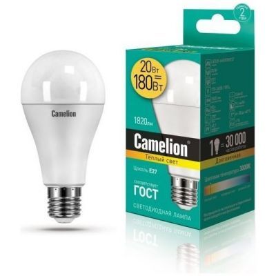 Светодиодная лампа Camelion LED20-A65/830/E27