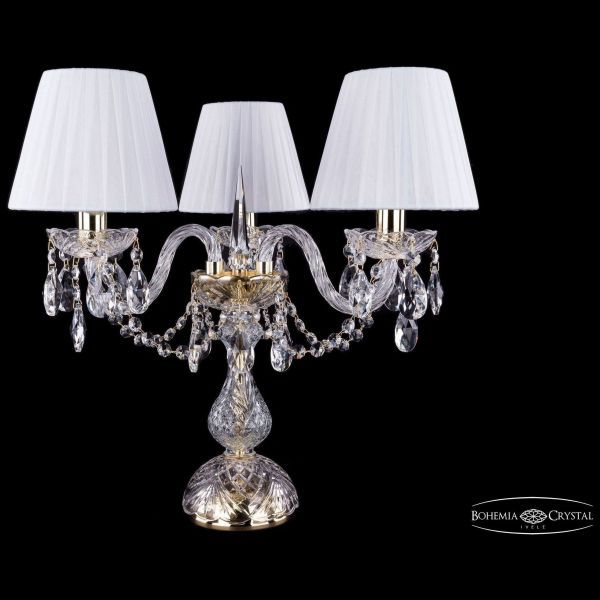 Настольная лампа Bohemia Ivele Crystal 1406L/3/141-39/G/SH2-160