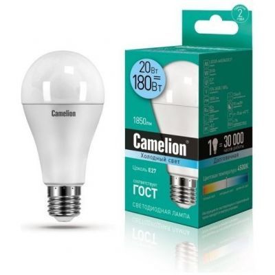 Светодиодная лампа Camelion LED20-A65/845/E27