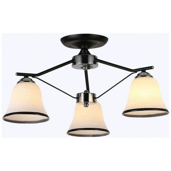 Люстра Linvel LV 9143/3 Клэр Черный/хром E27 60W