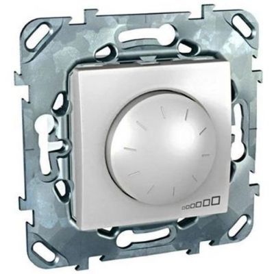 Светорегулятор поворотный SE Unica Бел 40-400W для л/н и г/л с обмот. тр-ром, перекл MGU5.511.18ZD