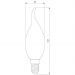 Светодиодная лампа Elektrostandard Свеча на ветру СDW LED D 8W 4200K E14 (BLE1432)