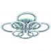 Светодиодная люстра Profit Light 8027/4+4 CHR