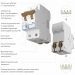Автоматический выключатель 2P 16 A C 6 кА Werkel W902P166