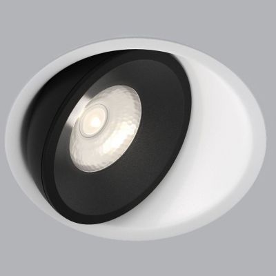 Встраиваемый светодиодный светильник Elektrostandard 25083/LED 6W 4200K белый/чёрный
