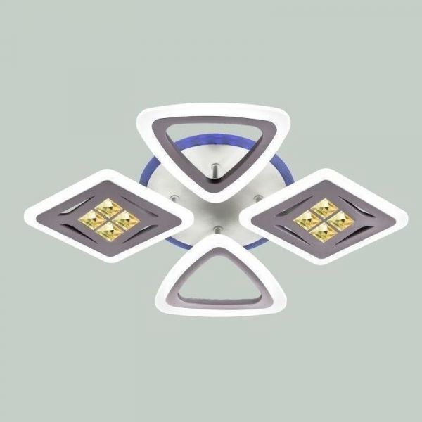 Люстра светодиодная 50551/2+2WT RGB ЭкономСвет