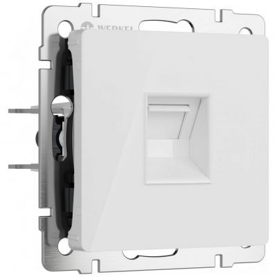 Розетка Ethernet RJ-45 (белый акрил) W1181041 Werkel