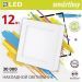 Накладной светодиодный светильник 12W 6500K Smartbuy SBL-SqSDL-12-65K