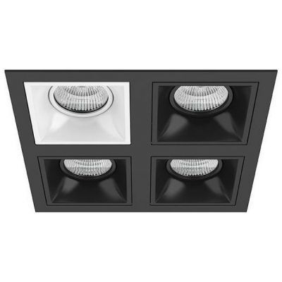 Встраиваемый точечный светильник D54706070707 черный/белый Domino Lightstar