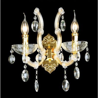 Бра Crystal Lux HOLLYWOOD AP2 GOLD