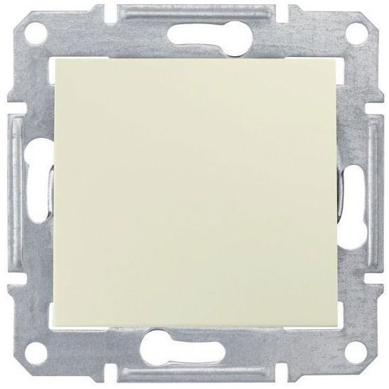 Выключатель 1-клавишный Schneider Electric Sedna Бежевый 10 А, IP44 (сх.1)