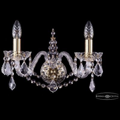 Бра Bohemia Ivele Crystal 1411B/2/160/G/Leafs
