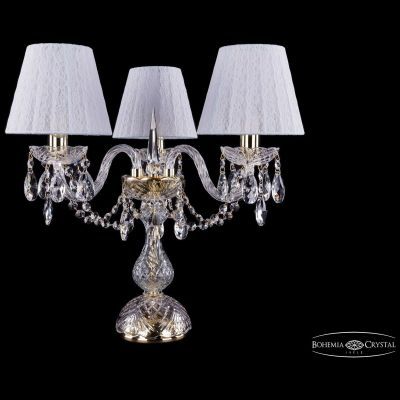 Настольная лампа Bohemia Ivele Crystal 1406L/3/141-39/G/SH13-160