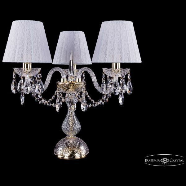 Настольная лампа Bohemia Ivele Crystal 1406L/3/141-39/G/SH13-160