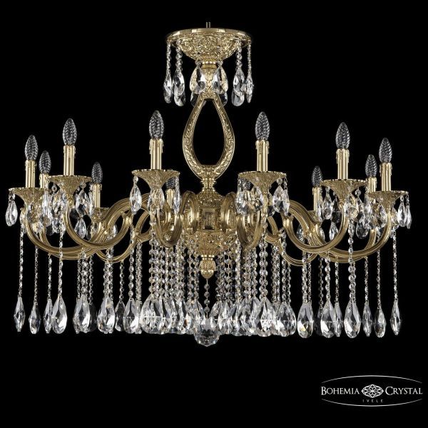 Люстра бронзовая 72301/12/360 A G Bohemia Ivele Crystal