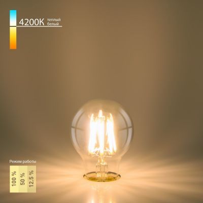 Филаментная светодиодная лампа Elektrostandard Dimmable 9W 4200K E27 (A60 прозрачный) (BLE2715)