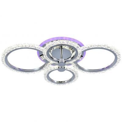Потолочный светодиодный светильник 18027/4 CHR 76W+8W RGB Profit Light