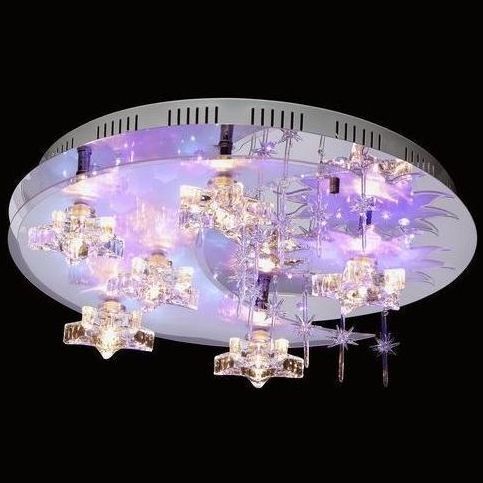 Светильник Linvel LV 8299/6 Хром G4 12v 20w пульт/LED фиолетовый+белый
