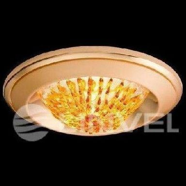 Светильник встраиваемый Linvel MS84 D PG/G (YL) под MR-16 с желт.паутинкой