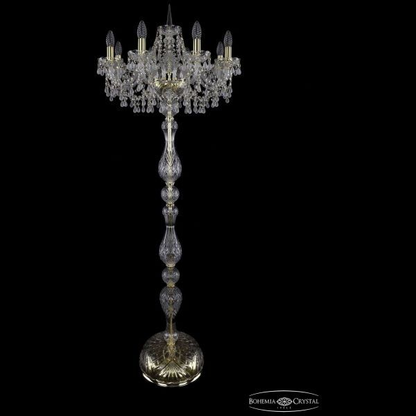 Торшер Bohemia Ivele Crystal 1410T1/8/195-160/G/V0300