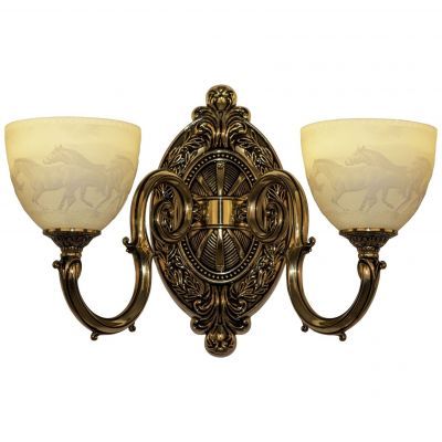 Бра бронзовые 7203B12P/2/210 GB P1 U Horse Bohemia Ivele Crystal
