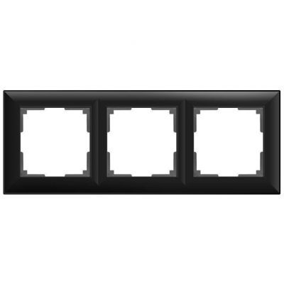 Рамка на 3 поста Werkel W0032208 черный матовый (WL14-Frame-03)