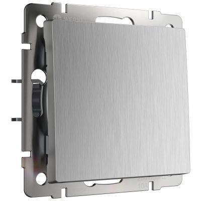 Выключатель 1-клавишный Werkel W1110009 серебро рифленый (WL09-SW-1G)
