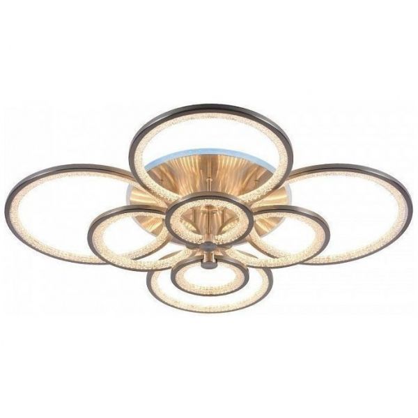 Потолочный светодиодный светильник 8002/8 NKL 256W+11W RGB никель Profit Light