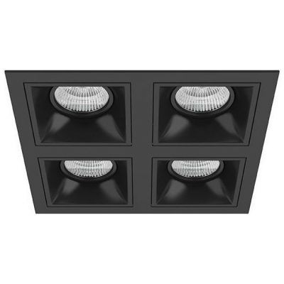 Встраиваемый точечный светильник D54707070707 черный Domino Lightstar